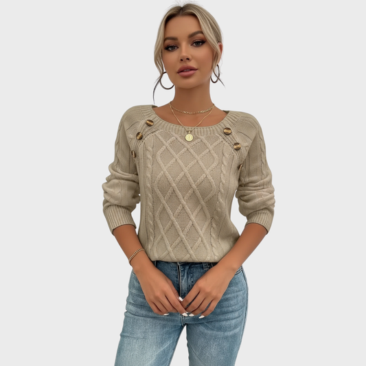 Simona | Svetr s moderním pleteným vzorem