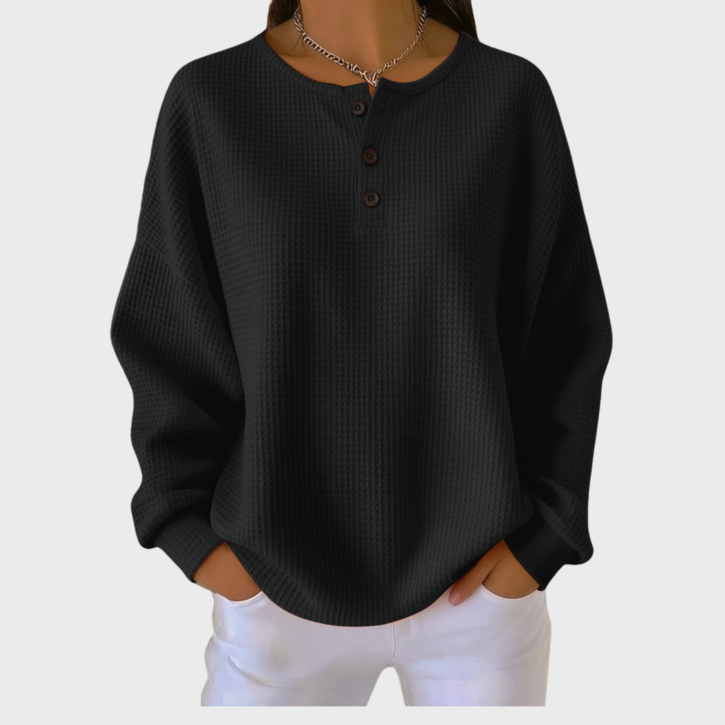 Snuvé™ – Lehká mikina s kulatým výstřihem