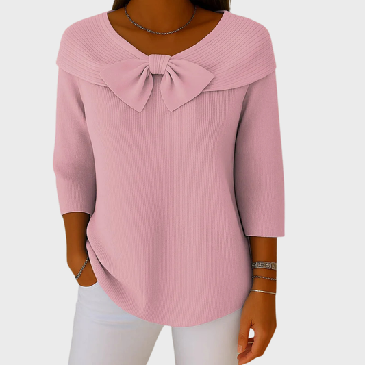 Sophie | Elegantní pletený top s mašlí