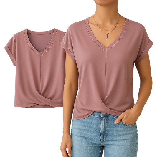 Eva | Ležérní tričko s výstřihem do V