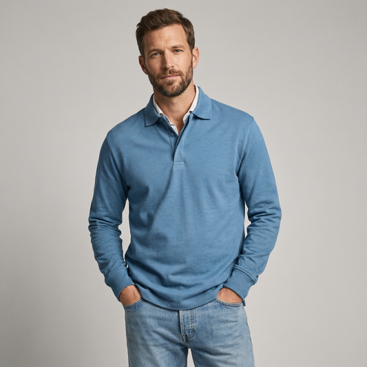 Luxusní polo s dlouhým rukávem