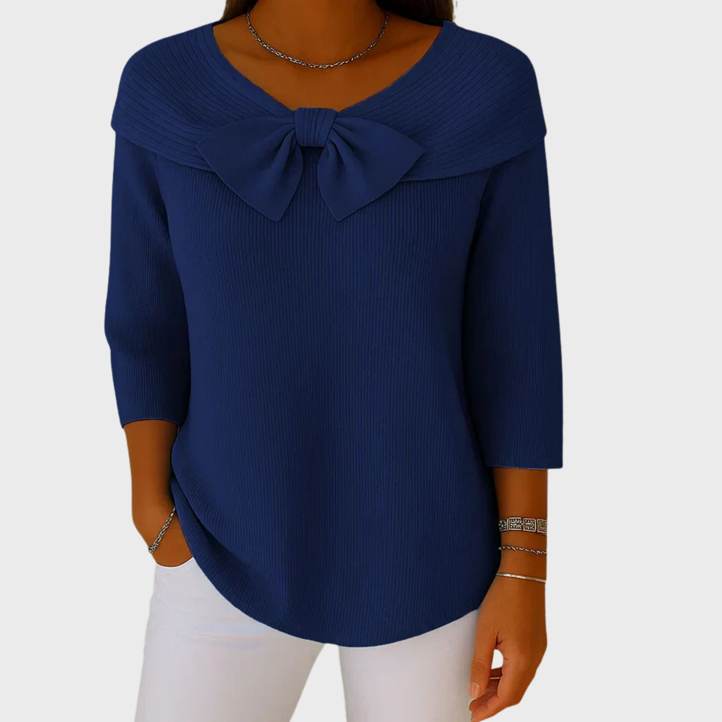 Sophie | Elegantní pletený top s mašlí