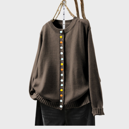 Gunilla | Pletený kardigan s ozdobnými knoflíky