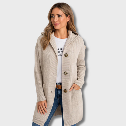 Olga | Elegantní dlouhý pletený kardigan