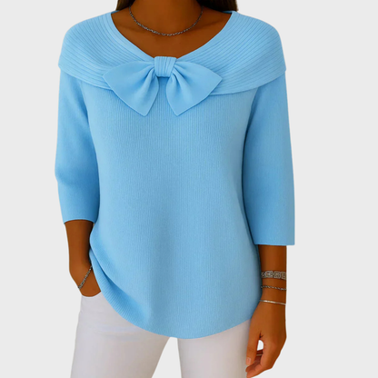 Sophie | Elegantní pletený top s mašlí