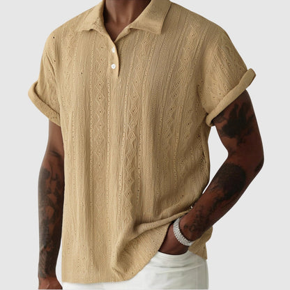 Libuše – Jemné pletené polo s texturovaným designem