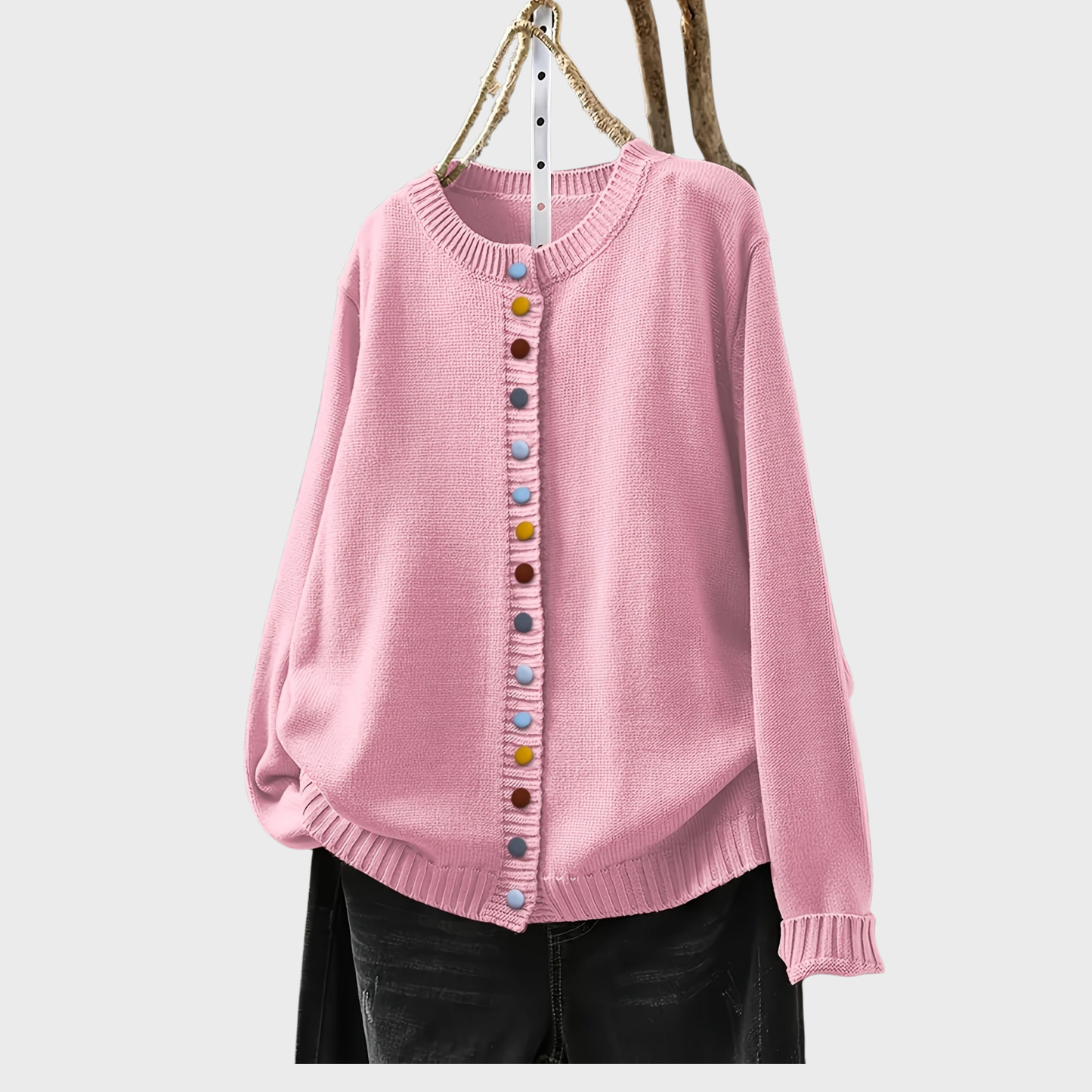 Gunilla | Pletený kardigan s ozdobnými knoflíky