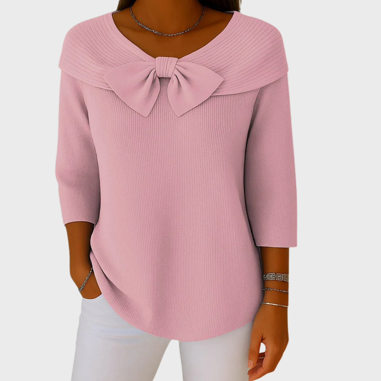 Sophie | Elegantní pletený top s mašlí