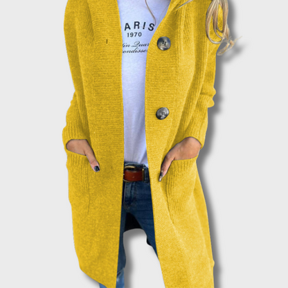 Olga | Elegantní dlouhý pletený kardigan