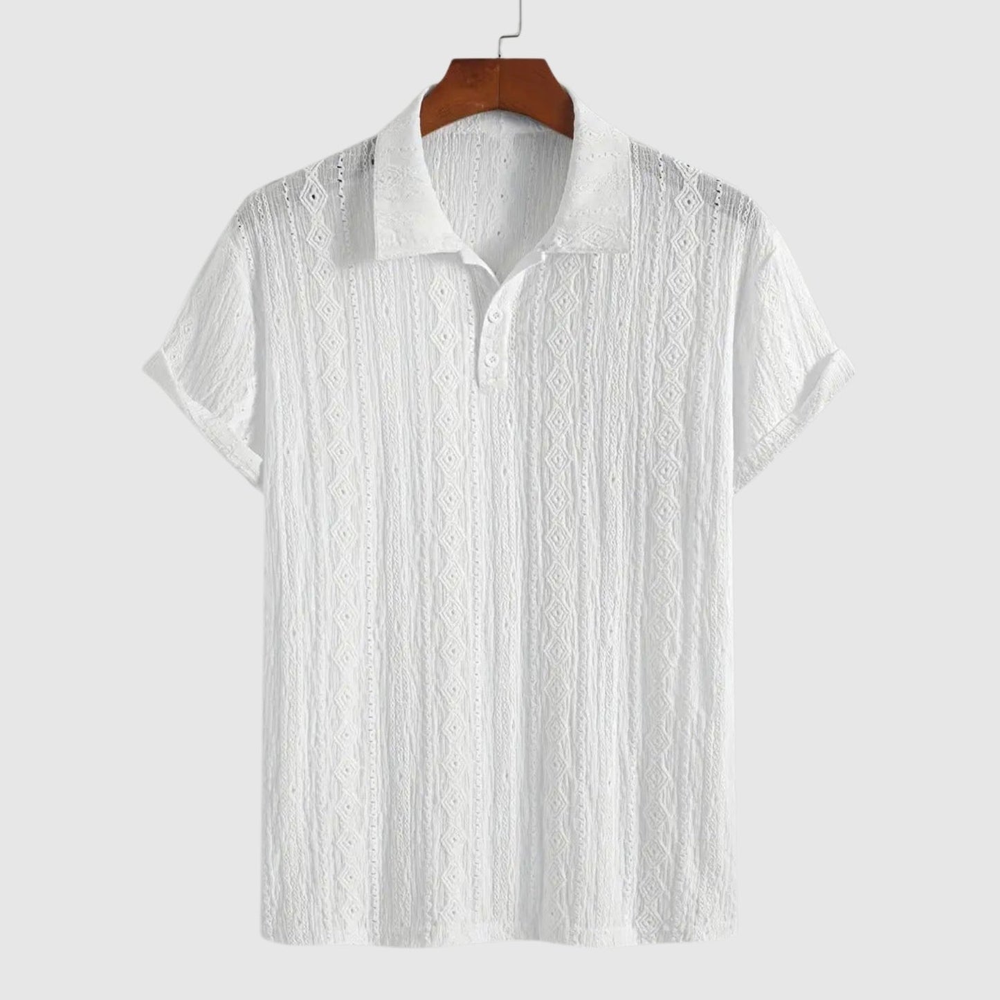 Libuše – Jemné pletené polo s texturovaným designem