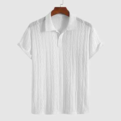 Libuše – Jemné pletené polo s texturovaným designem