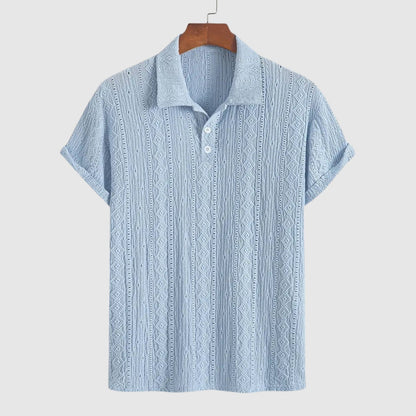 Libuše – Jemné pletené polo s texturovaným designem