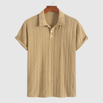 Libuše – Jemné pletené polo s texturovaným designem