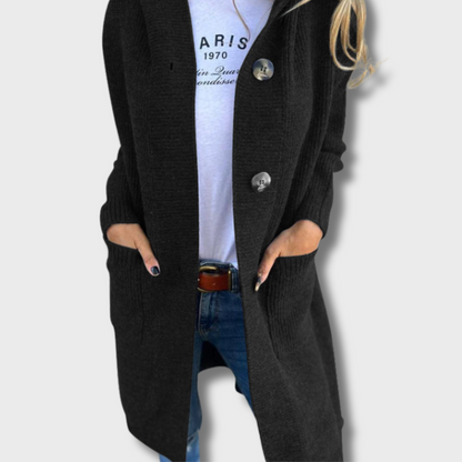 Olga | Elegantní dlouhý pletený kardigan