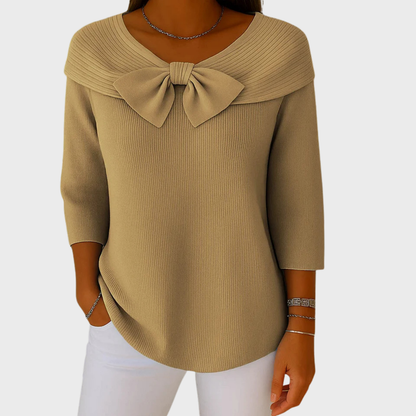 Sophie | Elegantní pletený top s mašlí