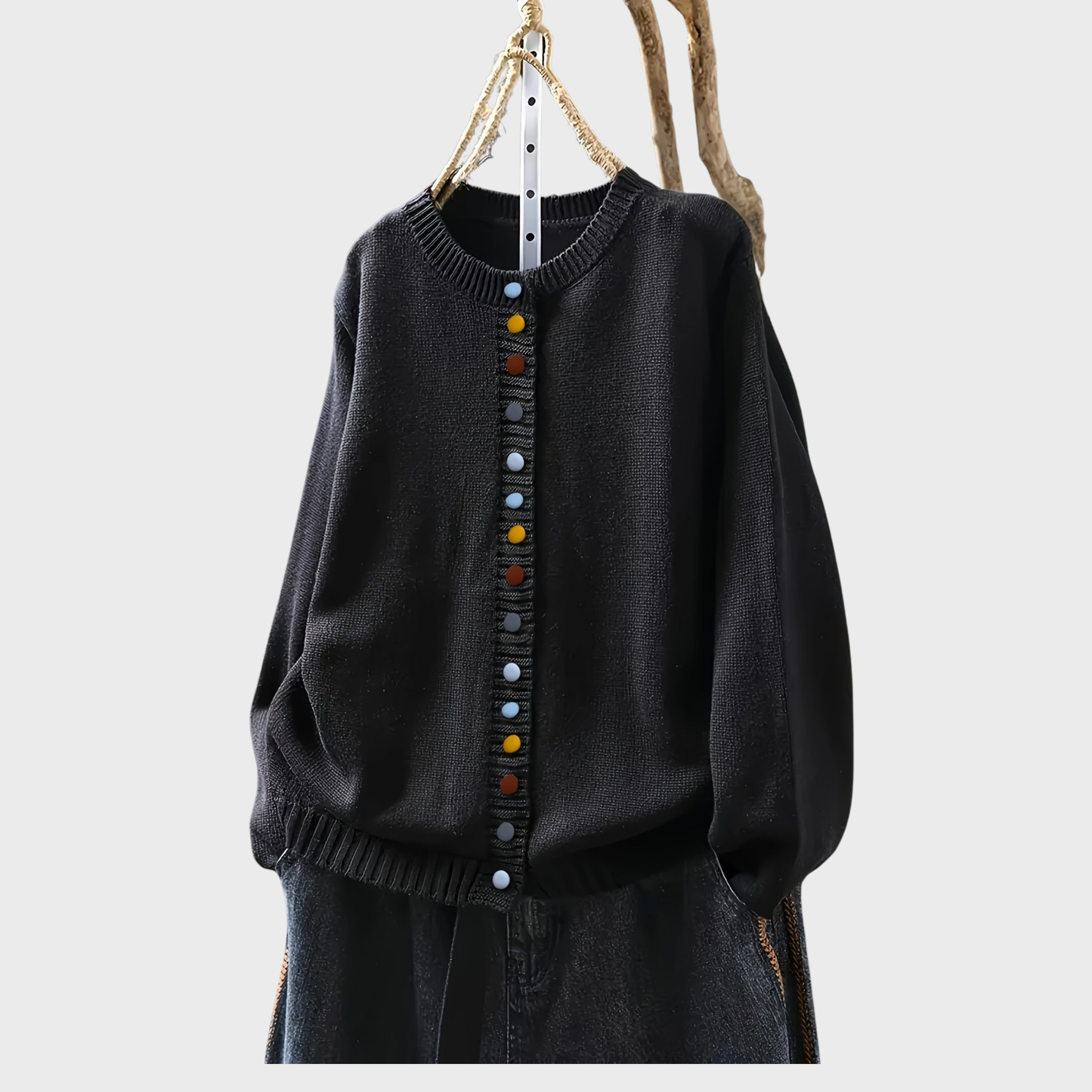 Gunilla | Pletený kardigan s ozdobnými knoflíky