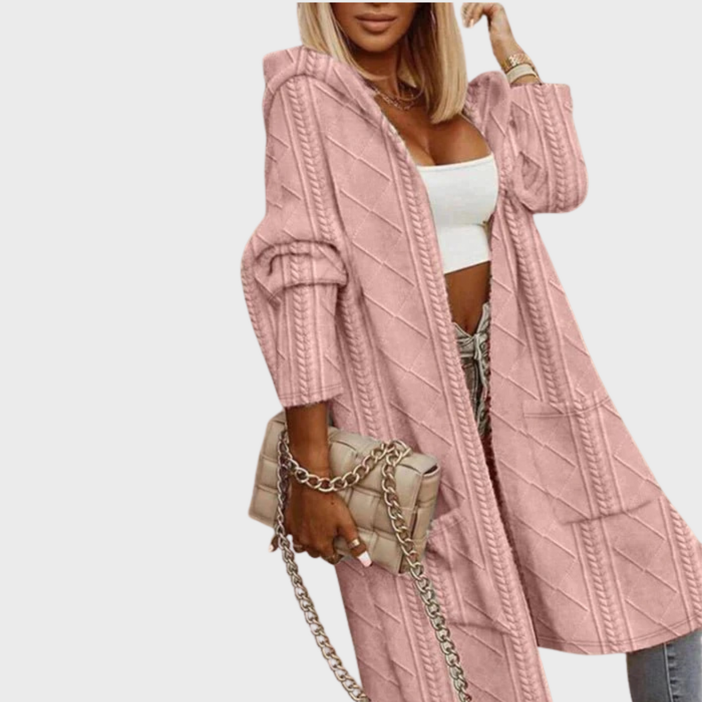 Kafka | Johani dlouhý kardigan s kapucí