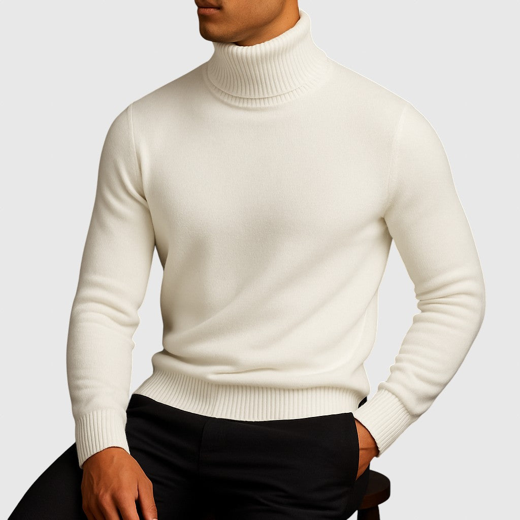 ARLO - Svetr z merino vlny s vysokým límcem