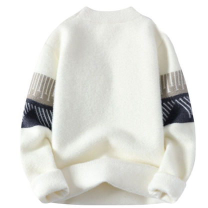 Faelan – Minimalistický Teplý Svetr z Pleteniny