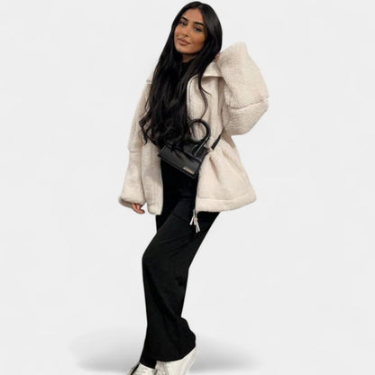 Karla – Měkký teddy kabát